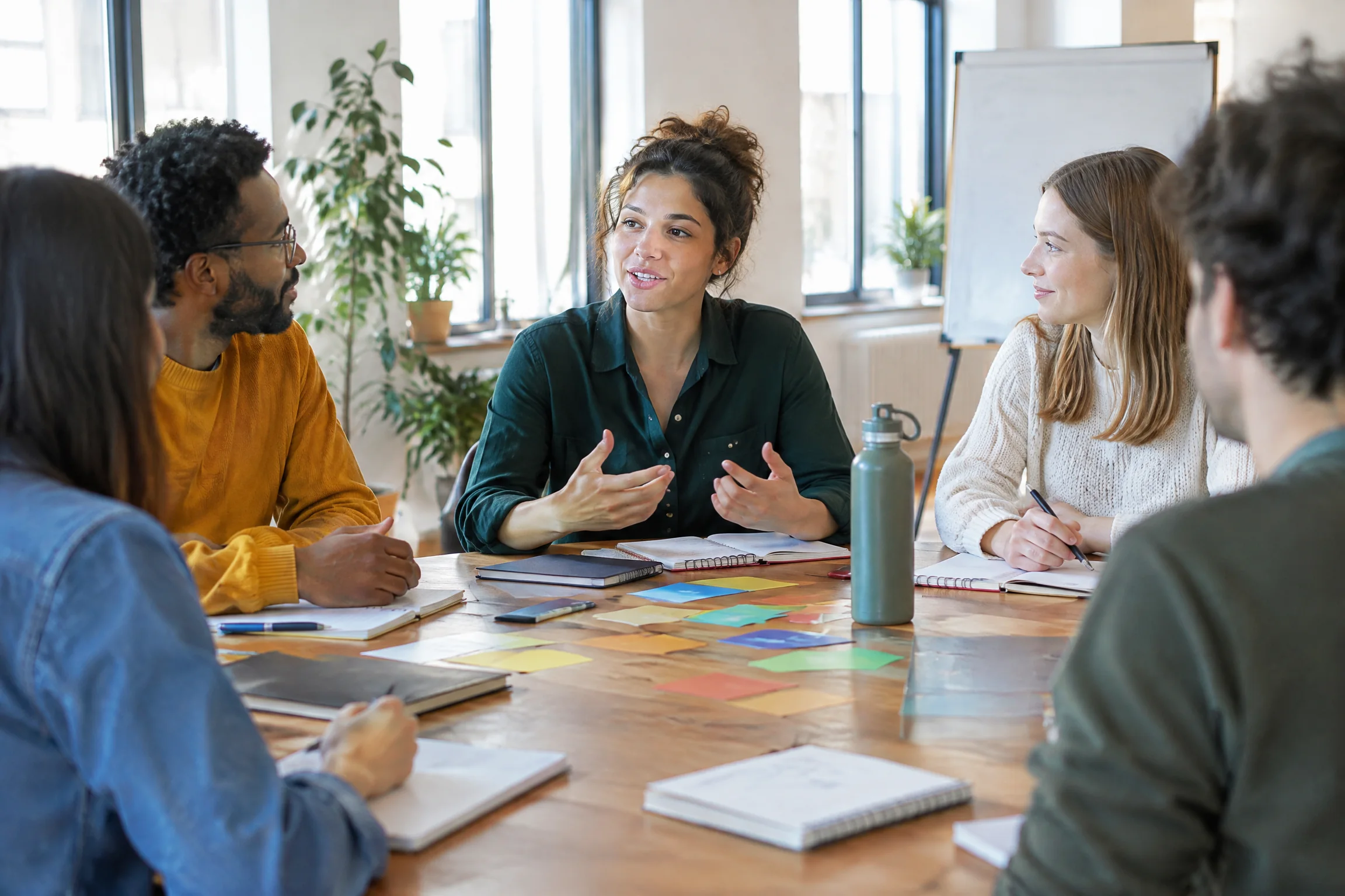 Career workshop conversation